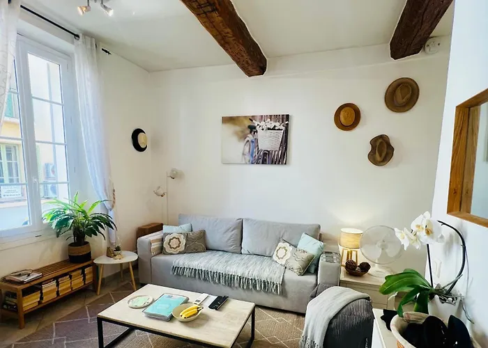 Balcony In Heart Of Pedestrian Centre Of Old Antibes Apartment *